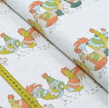Tecido Estampado para Patchwork - Galinhas Com Pintinhas 9 (0,50x1,40)