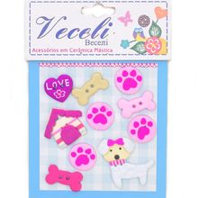 Botão Feito a Mão Veceli - Pet Rosa
