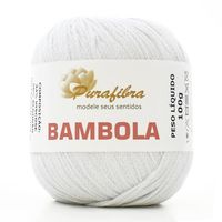 Linha Bambola Purafibra 100g - Algodão e Viscose 001 branco