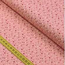 Tecido Estampado para Patchwork - Páscoa : Poá Rosé (0,50x1,40)