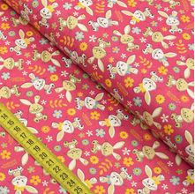 Tecido Estampado para Patchwork - Páscoa : Happy Flower (0,50x1,40)