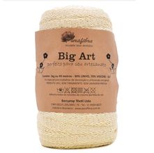Fio Big Art 104 - Areia 1kg 49 Metros - 30% Linho 70% Viscose