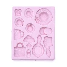 Molde de Silicone para Biscuit - Miniaturas de Moça 57