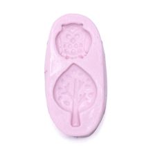 Molde De Silicone para Biscuit - Mini Coruja E Árvore 248