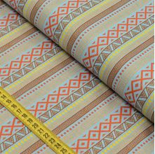 Tecido Estampado para Patchwork - Baby Tribe : Animals Compose Geométrico Fundo Azul Claro (0,50x1,40)