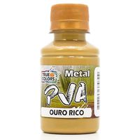 Tinta PVA Metal True Colors 100ml - Cores Metálicas 7992 ouro rico