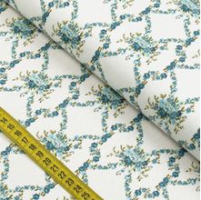 Tecido Estampado para Patchwork - Floral Espanha : Floral Madrid Petróleo (0,50x1,40)