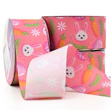 Fita Gorgurão Páscoa Coleção Encanto Nº09 38mm Com 10 Metros - 486 Coelho Rosa