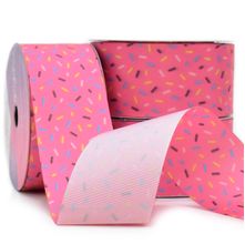 Fita Gorgurão Páscoa Coleção Guloseimas Nº09 38mm Com 10 Metros - 484 Confete Rosa