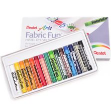 Giz Pastel Seco Fabric Fun Para Tecido Pentel - 15 Cores