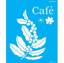 Stencil Opa 20 X 25 Cm - Plantas Café - 3222