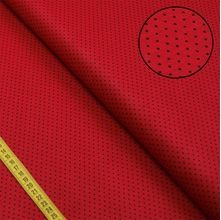 Tecido Estampado para Patchwork - Essentials Poá Preto Fundo Vermelho (0,50x1,50)