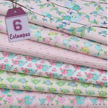 Kit de Tecido Birds Pink (50x150) 6 Estampas