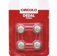Dedal de Metal Círculo - 4 Unidades
