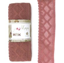 Renda Mista MYR114 81mm by Millyta 10 Metros - Vinho Soft