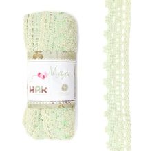 Renda Mista MYR117 35mm by Millyta 10 Metros - Menta