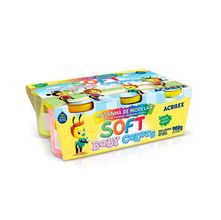 Kit Massinha de Modelar Soft Baby Colors Acrilex - 6 Cores - 900g