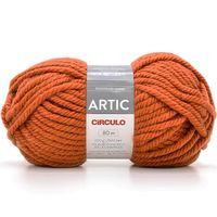 Fio Artic Círculo 200g - Acrílico e Lã Natural 4255 laranja queimado