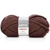 Fio Artic Círculo 200g - Acrílico e Lã Natural 7866 tabaco