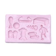 Molde de Silicone Para Biscuit - Mini Futebol 494