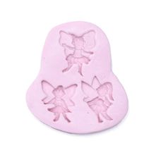 Molde de Silicone Para Biscuit - Trio De Fadinhas 608