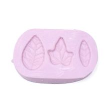 Molde de Silicone Para Biscuit - Três Folhas 1915