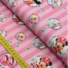 Tecido Estampado para Patchwork - Disney : Minnie e Margarida (0,50x1,40)