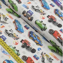 Tecido Estampado para Patchwork - Hot Wheels 10 (0,50x1,40)