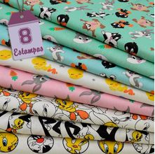 Kit de Tecido Looney Tunes Baby (30x70) 8 Estampas