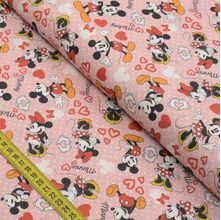 Tecido Estampado para Patchwork - Mickey e Minnie 11 (0,50x1,40)