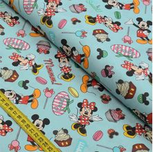 Tecido Estampado para Patchwork - Mickey e Minnie 12 (0,50x1,40)