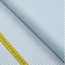 Tecido Estampado para Patchwork - Deep Blue Floral : Mini Xadrez Jeans (0,50x1,40)