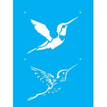 Stencil Opa 15 X 20 cm - Beija-Flor - 2165