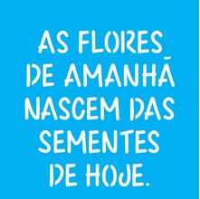 Stencil Opa 14 X 14 cm - Frase as Flores - 2213