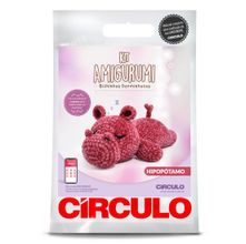 Kit Amigurumi Bichinhos Dorminhocos Círculo - Hipopótamo