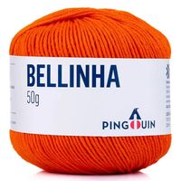 Linha Bellinha 50g - Pingouin 7211 laranja rede