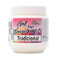 Gel para Decoupage Tradicional True Colors 250ml