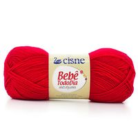 Fio Cisne Bebê Todo Dia 100g 70111 vermelho