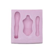 Molde de Silicone para Biscuit - Corpo de Princesa 1092