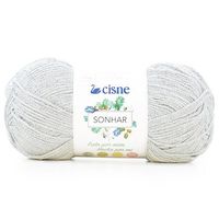 Fio Cisne Sonhar 100g - Algodão e Acrílico Branco