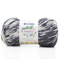 Fio Cisne Fanatic 100g 72402 azul marinho com cinza