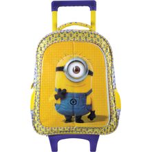 Mochila de Carrinho Minions Triple Fun Grande 41cm