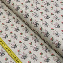 Tecido Estampado para Patchwork - Amizade Verdadeira : Gatinhos (0,50x1,40)