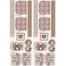 Tecido Estampado para Patchwork - Amizade Verdadeira : Painel Bolsa (0,50x1,40)