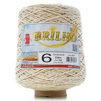 Barbante Brilho Fial nº 6 - 536 Metros  98d - natural/ouro