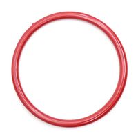 Argola de Plástico Ritas 150mm - 6 Unidades Vermelha