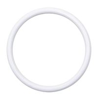 Argola de Plástico Ritas 150mm - 6 Unidades Branco
