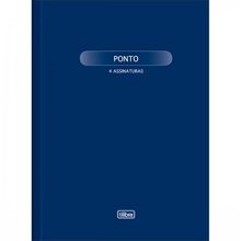 Livro de Ponto 4 Assinaturas Grande Capa Dura 100 Folhas - Tilibra