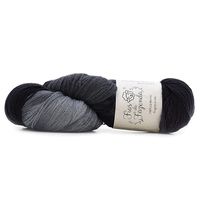 Lã Merino Lace 2ply 100g - Tingimento Artístico 11a67 blackout