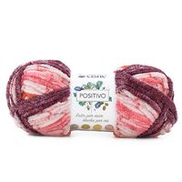 Fio Cisne Positivo 100g 8435 - vermelho/bordô